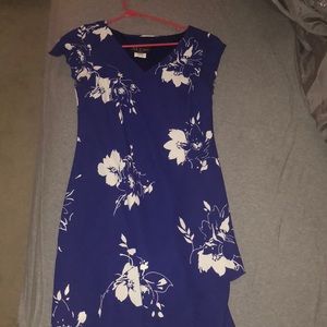 Blue floral dress